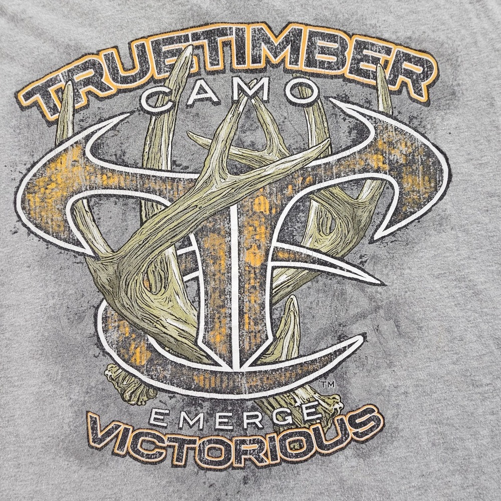 Truetimber Camo Emerge Victorious Paramount Outdoors Gray T-Shirt Men's 2XL